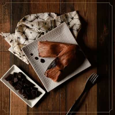 Tamal de chocolate flor de lis